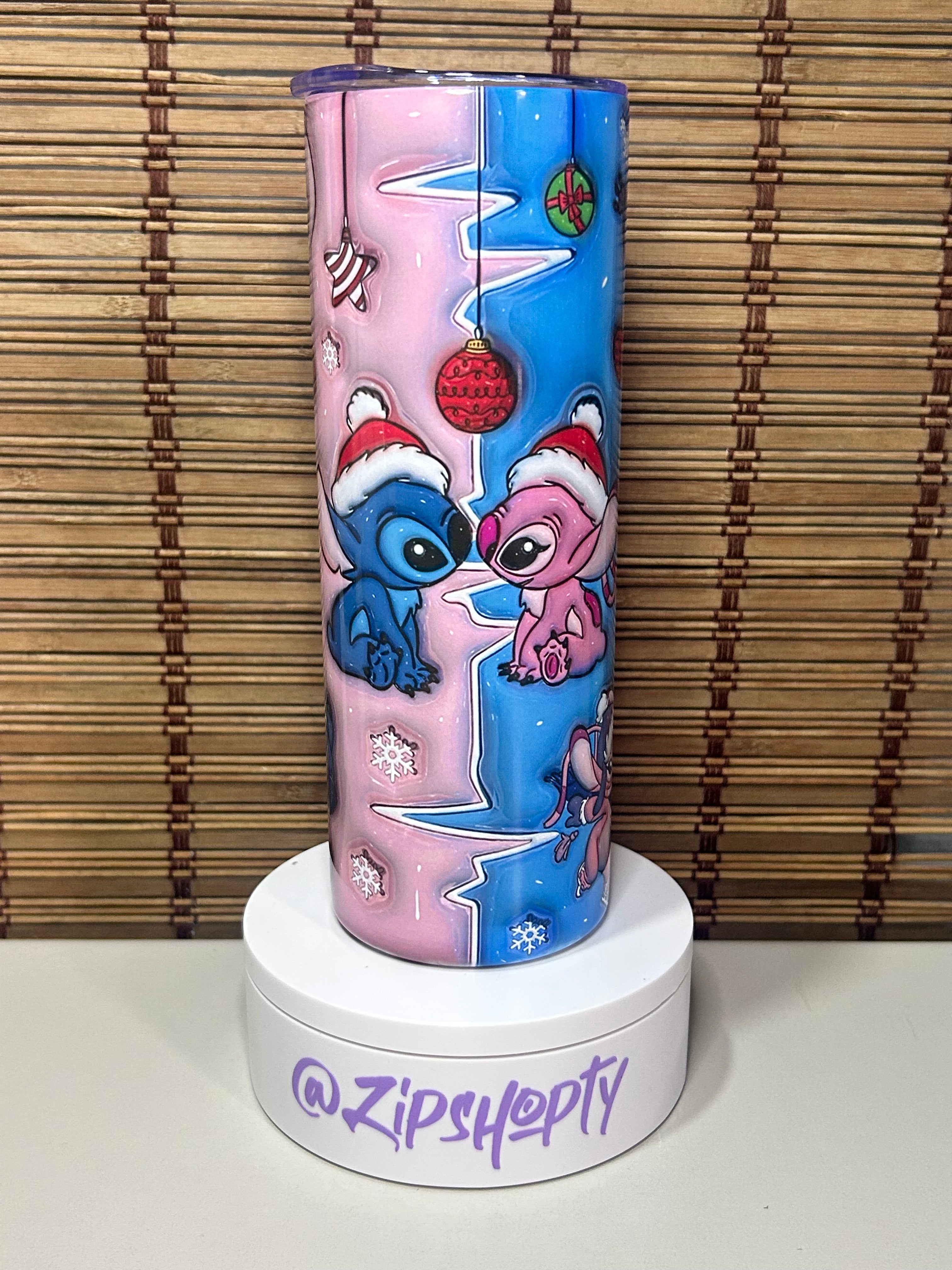 Vaso Térmico 20oz -  Stitch & Angel Edition