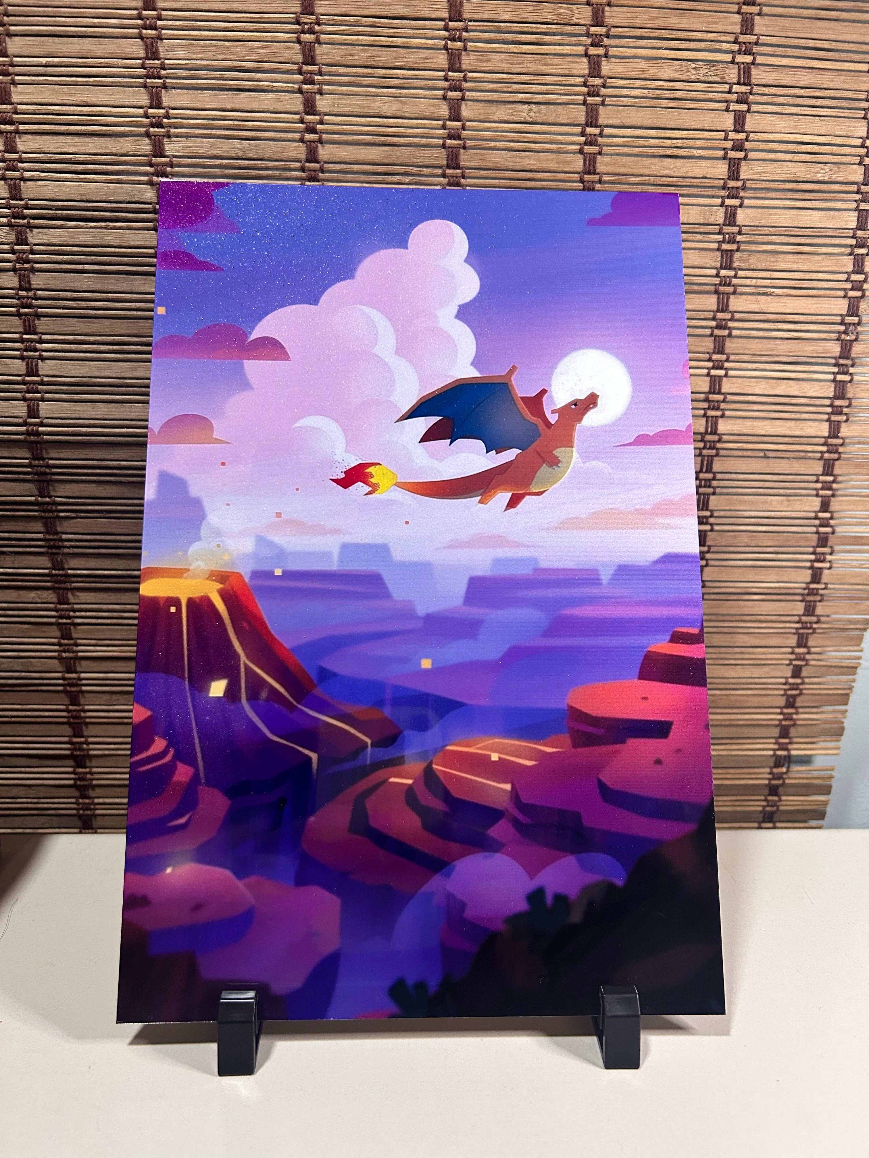 Placa Decorativa - Charizard 151 Edition