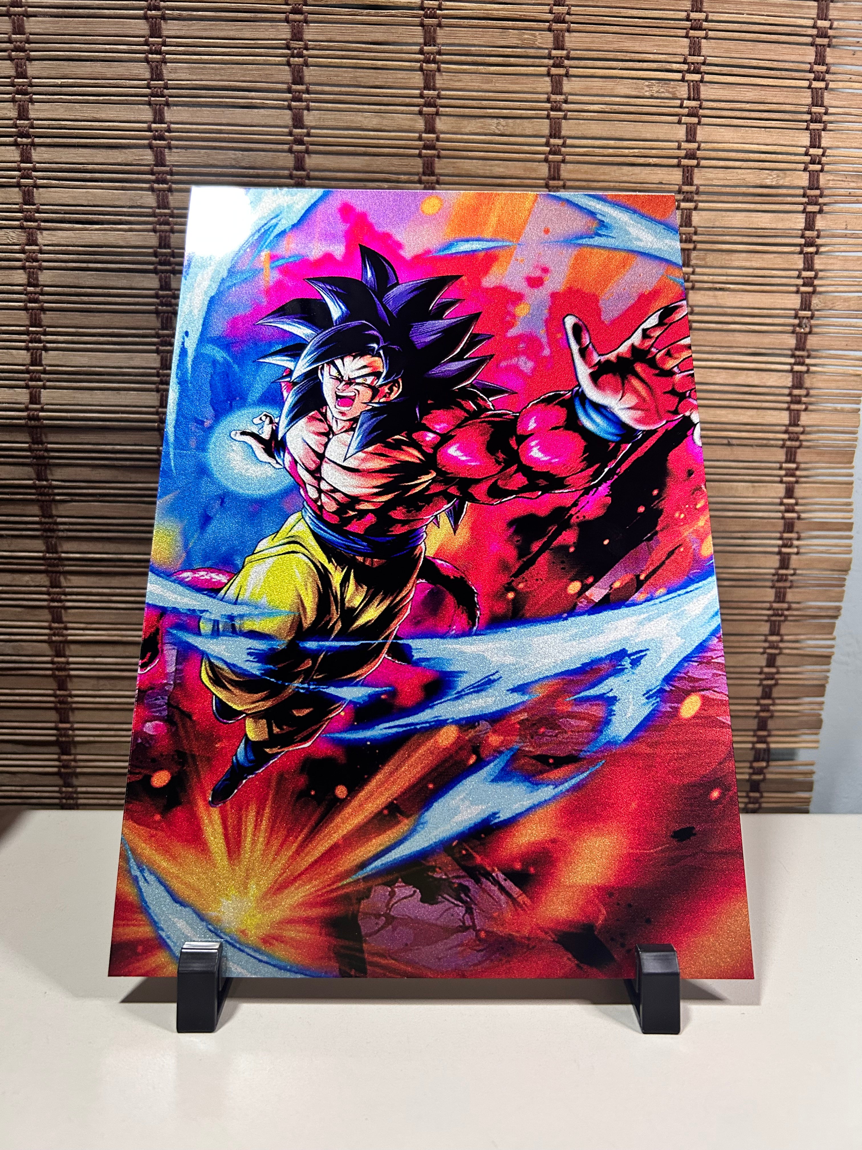 Placa Decoraativa - Goku SSJ 4 Edition